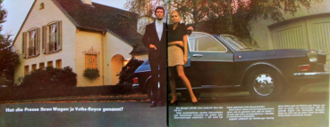 Volkswagen 411 Modelprogram 1969 "Stellen Sie Ihren Wagen mal daneben" Carbrochure (5920)